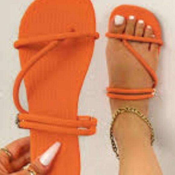 BRAND NEW STEVE MADDEN VIBANT ORANGE WOMENS SANDAL S - Picture 16 of 16